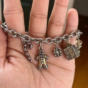 Brighton Vintage Christmas Charm Bracelet
